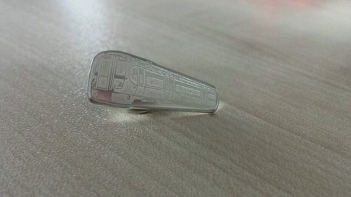 Railway train pin badge - railway,