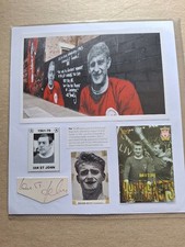 ROGER HUNT / IAN ST.JOHN LIVERPOOL LEGENDS HAND-SIGNED MURAL PHOTOCARD