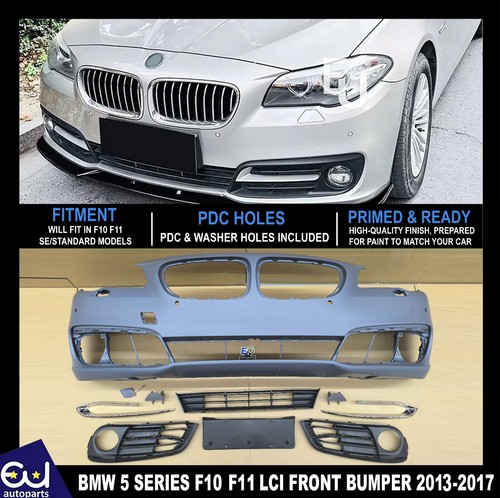 Primed front bumper with pdc - front,