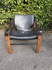 Arkana Black Leather Chair 
