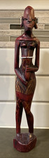 African Carved Wooden Woman