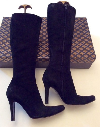 Patrick cox black suede - black, knee