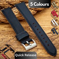 Sailcloth Watch Strap - Black