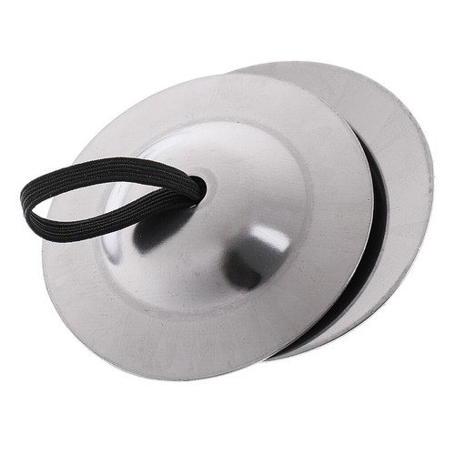 One pair iron finger cymbals - one,