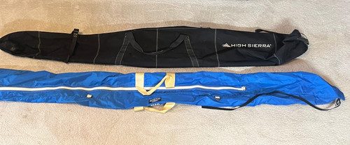 Double ski bag blue nylon - double, 86"