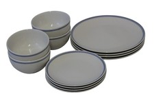 Blue Edged 12-Piece Dinner Set By Very Home