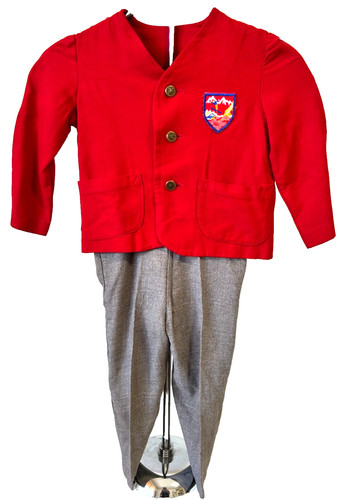 Vtg childrens red - red, ski