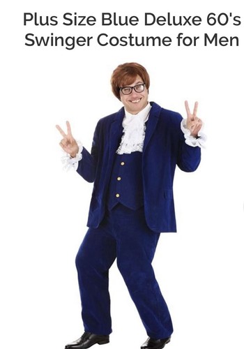 Austin powers plus size - powers, blue