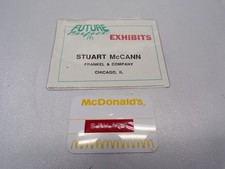 2 Vintage McDonalds Name Tags