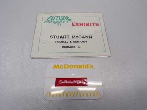 Vintage mcdonalds name tags - vintage,