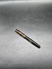 Parker Vacumatic Shadow Wave fountain pen Brown Gold 1940s 14 Carat Gold Nib