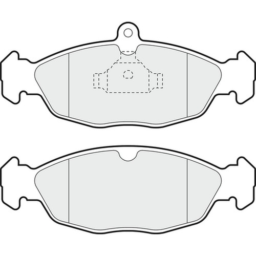 Brake pads set for opel - brake,