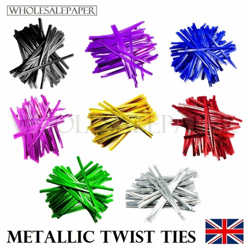 Metallic twist ties for - twist, cone