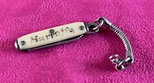 vintage 1950s Harrahs casino Las Vegas, miniature key ring on chain, rare  piece