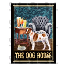 THE DOG HOUSE  Fox Terrier retro tin sign novelty gift, Pub Bar Man Cave