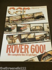 CAR MAGAZINE - ROVER 600 - OCT 1985