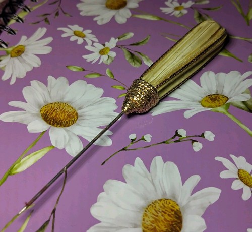 Lovely vintage short hat pin - vintage,