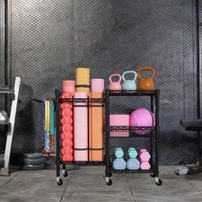 Yoga Mat Storage Rack Cart