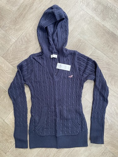 Hollister navy hooded - navy,