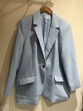 Primark Jacket Size XL 18-20 Blue Long Sleeve Blazer Formal Occasion