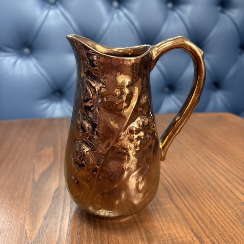 Victorian copper lustre ware - victorian,
