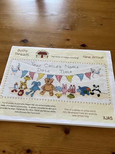 Cross stitch birthday sampler - stitch,