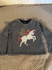 Next Girls Unicorn Sequin Top