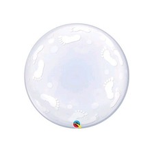 Qualatex 24" Deco Bubble Footprints Helium Balloon