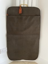 BNNT BRICS brown scotch grain / leather trim suit carrier