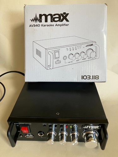 Max av340 karaoke amplifier - max,