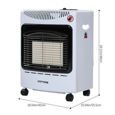 4.2KW Portable Indoor Gas Heater Calor Heating Freestanding Free Regulator Hose