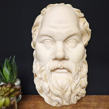 Socrates Greek Sculpture Plaque Classical Bust Wall Art Museum Ancient Replica