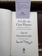 David Attenborough Hand Signed