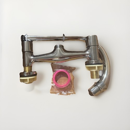 Chrome mixer taps double - mixer,