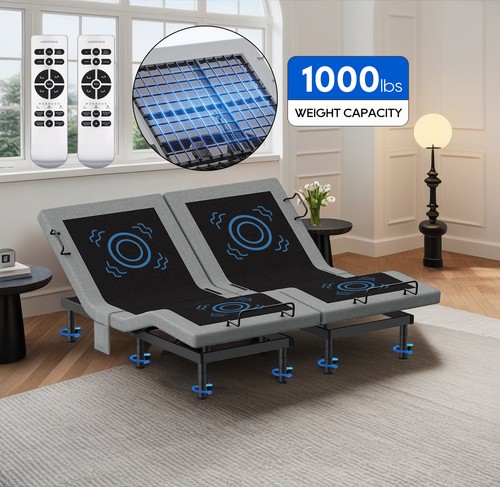 Split king adjustable bed - king,