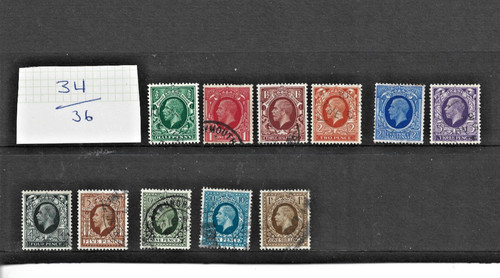 George 5th stamps 1934 - george, half