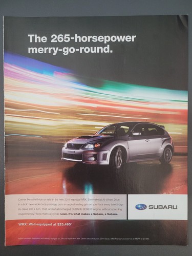 2010 magazine print subaru - ad,