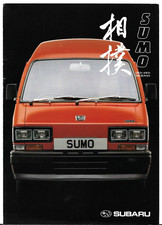 Subaru Sumo Van c1990 UK Market Foldout Sales Brochure 1.0 2WD 1.2 4WD