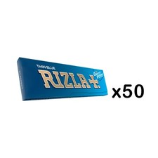 50 Packs Rizla Thin Blue Standard Regular Cigarette Smoking Rolling Paper