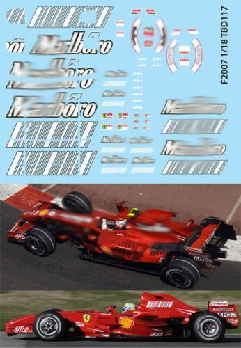 Decals for ferrari f1 - for,