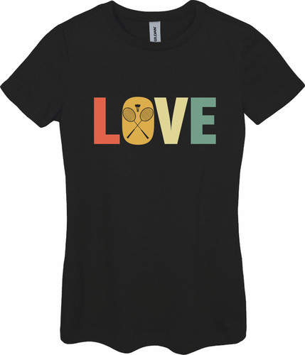 Love badminton ladies shirt - love,