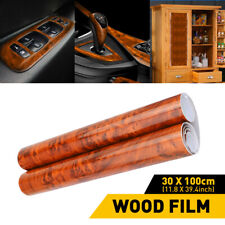 Glossy Wood Grain Car Interior