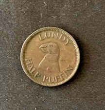 1929 lundy half puffin - 1929, coin