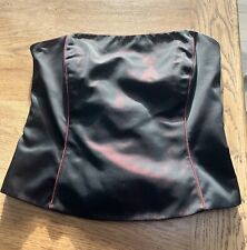 New Laura Ashley black & red Laced basque / corset top adjustable fit (14)  