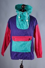 Men K Way Vintage Hooded Cagoule Jacket Size S / M