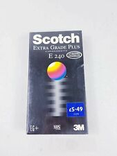  SCOTCH EXTRA GRADE PLUS E240 1 x SEALED BLANK VHS PAL VIDEO TAPE RARE 