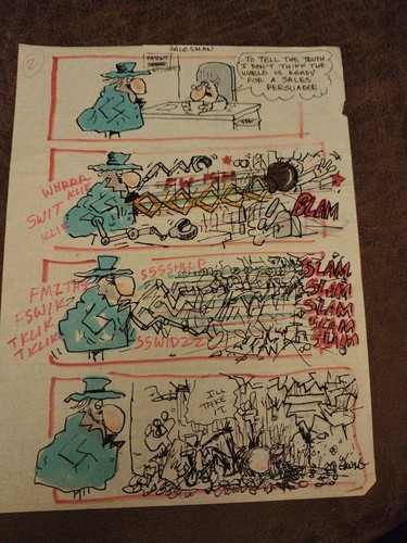 Original comic artwork duck - comic,