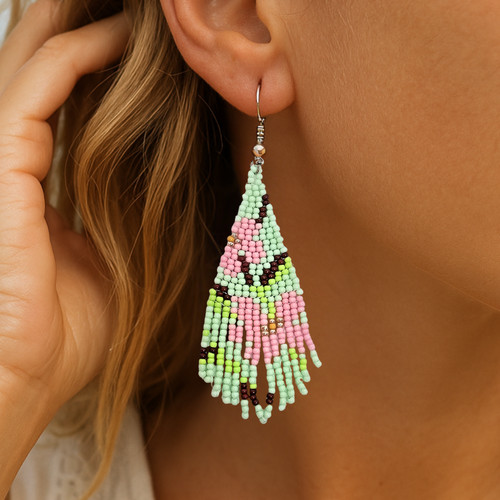 Handmade mexican beaded - handmade, floral