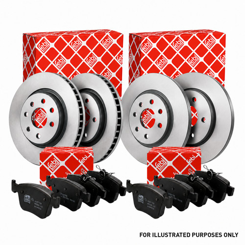 Febi front rear brake discs - &,