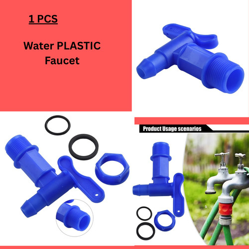 Water plastic faucet - water, tap